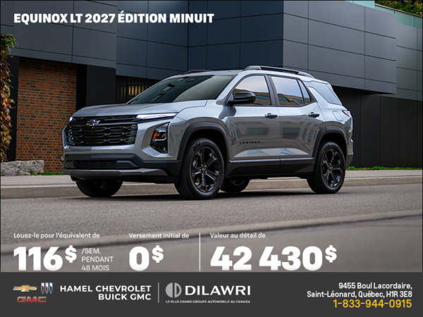 Procurez-vous le Chevrolet Equinox  2027