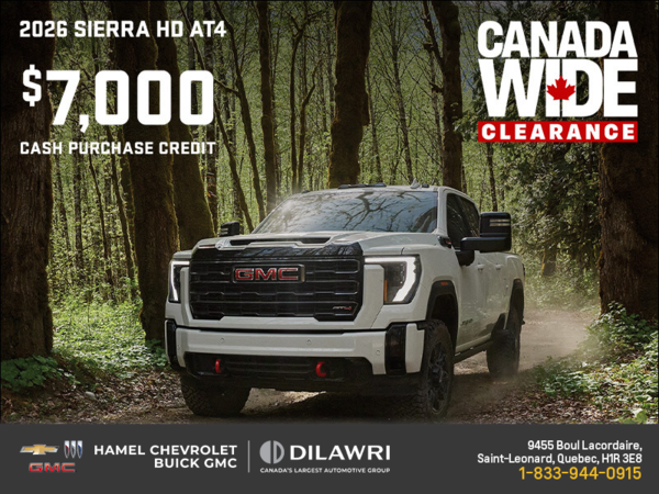 The 2026 GMC Sierra HD AT4