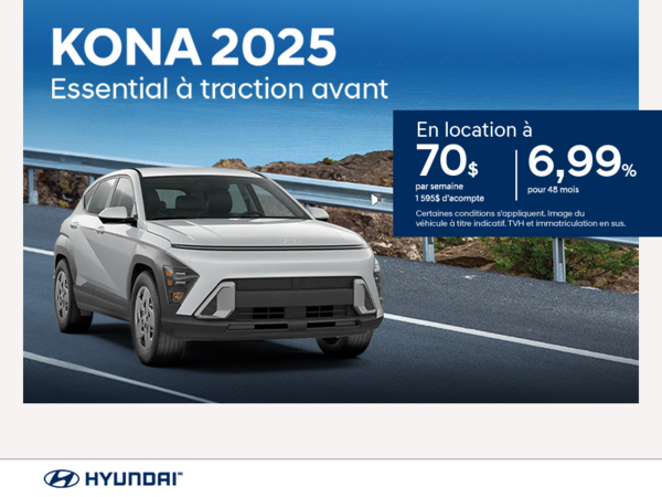 Procurez-vous le Hyundai Kona 2025