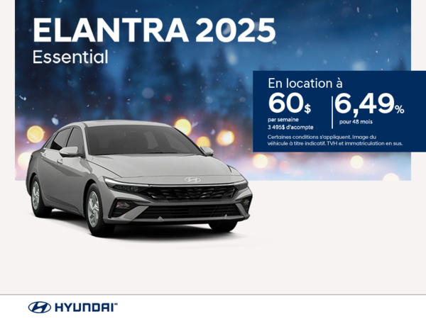 Procurez-vous le Hyundai Elantra 2025