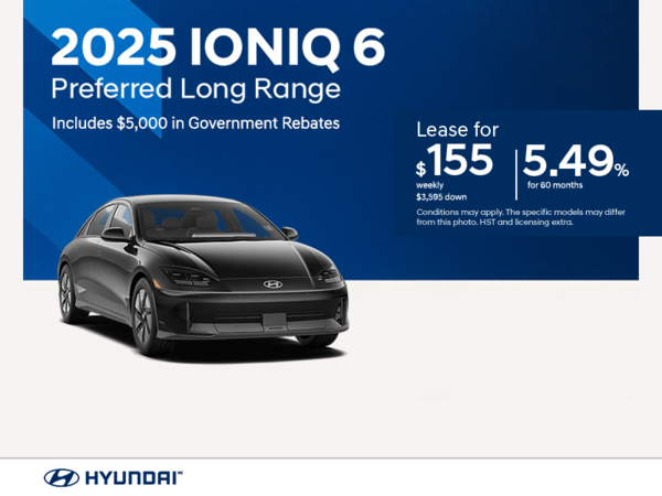 Get the 2025 Hyundai IONIQ 6