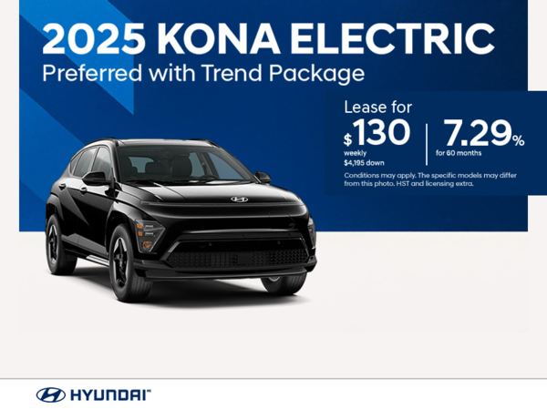 Get the 2025 Hyundai KONA Electric