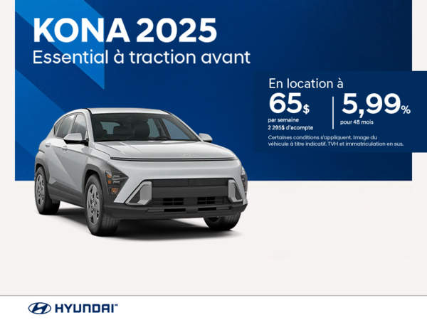 Procurez-vous le Hyundai Kona 2025