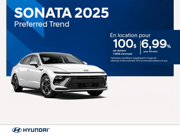 Procurez-vous le Hyundai Sonata 2025