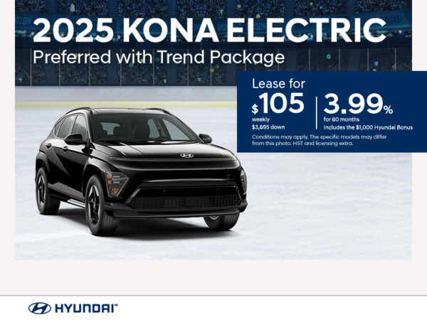 Get the 2025 Hyundai KONA Electric