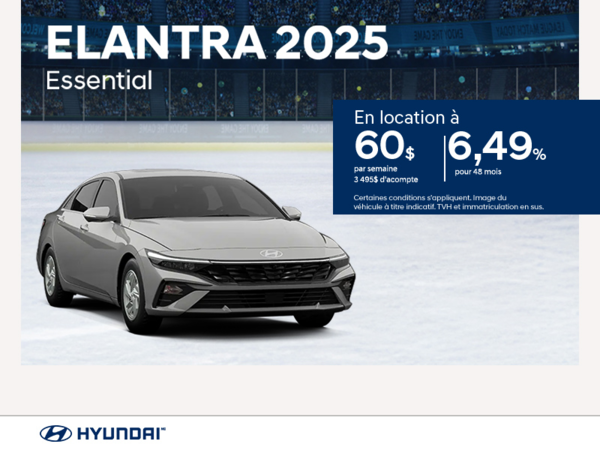 Procurez-vous le Hyundai Elantra 2025