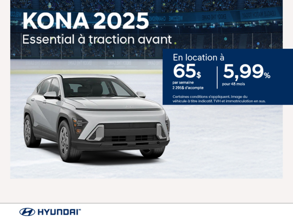 Procurez-vous le Hyundai Kona 2025