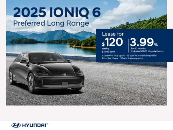 Get the 2025 Hyundai IONIQ 6