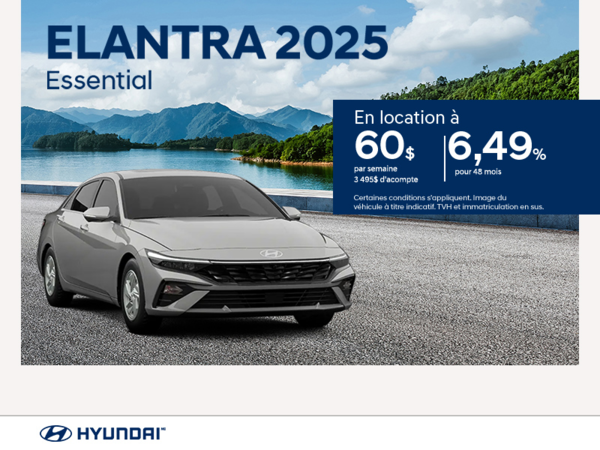Procurez-vous le Hyundai Elantra 2025