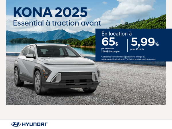 Procurez-vous le Hyundai Kona 2025