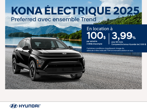 Procurez-vous le Hyundai Kona Electric 2025