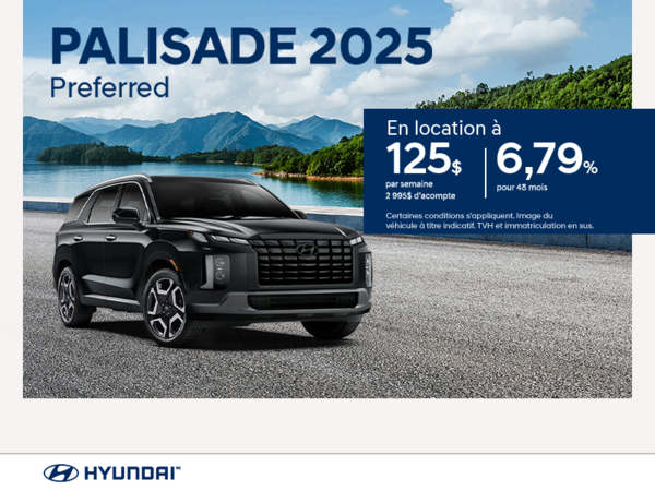 Procurez-vous le Hyundai Palisade 2025