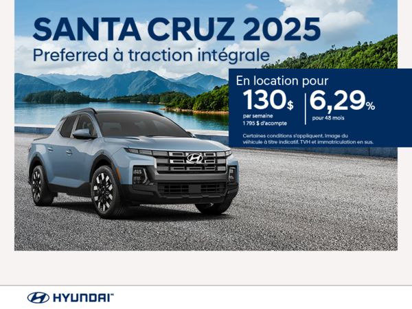 Procurez-vous le Hyundai Santa Cruz 2025