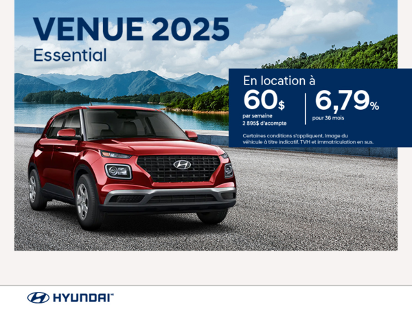 Procurez-vous le Hyundai Venue 2025