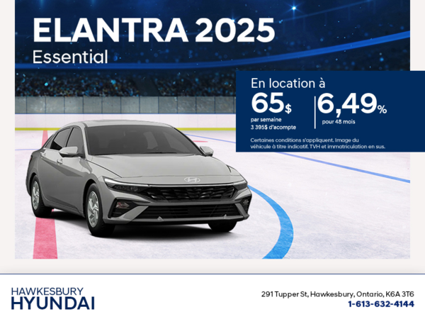 Procurez-vous le Hyundai Elantra 2025