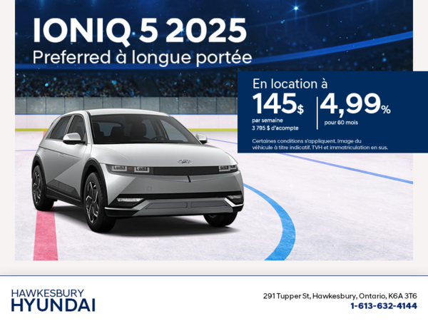 Procurez-vous le Hyundai Ioniq 5 2025