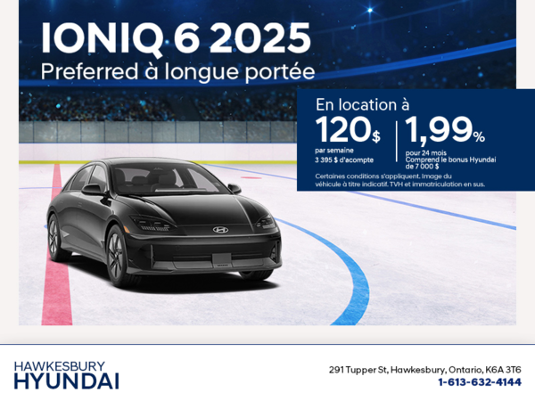 Procurez-vous le Hyundai Ioniq 6 2025