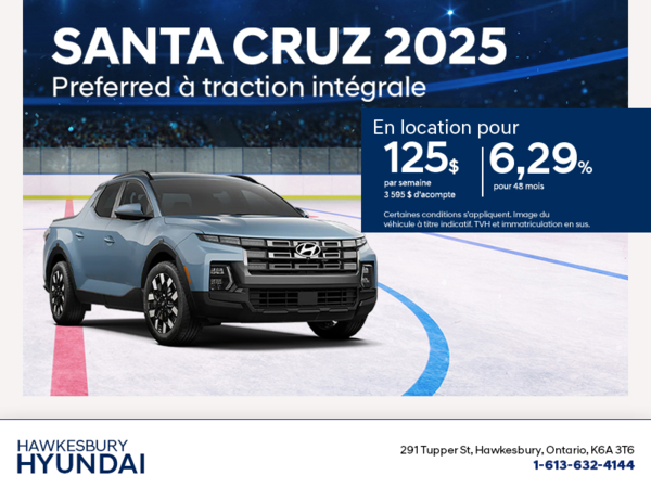 Procurez-vous le Hyundai Santa Cruz 2025