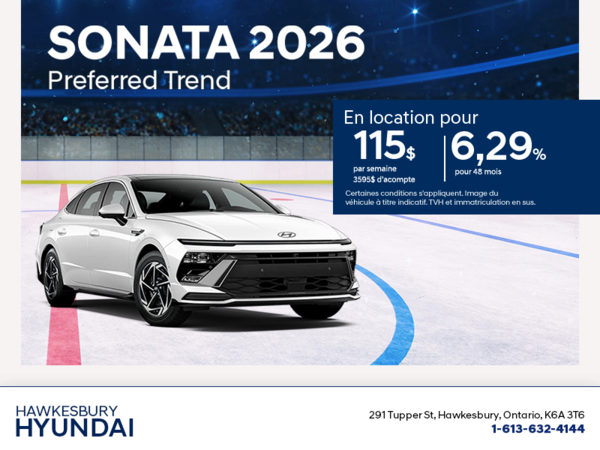 Procurez-vous le Hyundai Sonata 2026