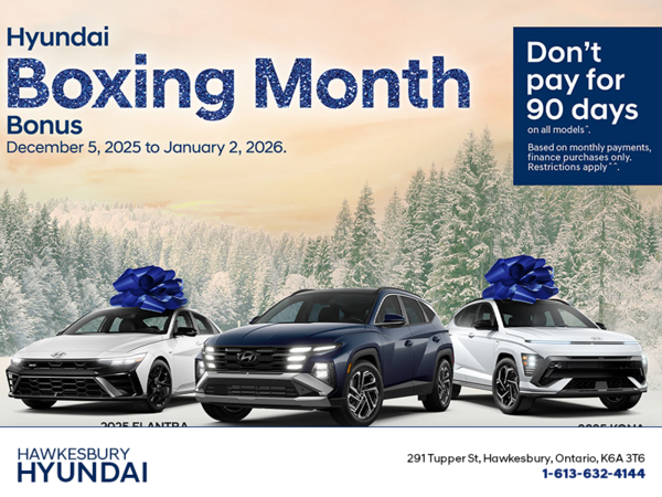 Hyundai Boxing Month Bonus.