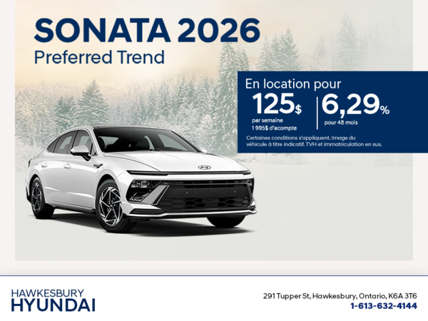 Procurez-vous le Hyundai Sonata 2026