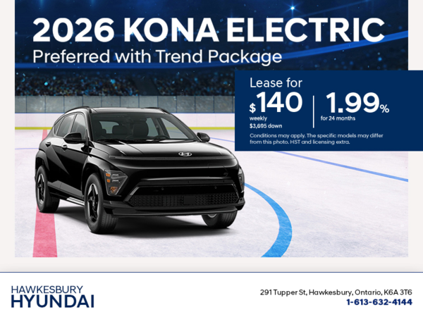 Get the 2026 Hyundai KONA Electric