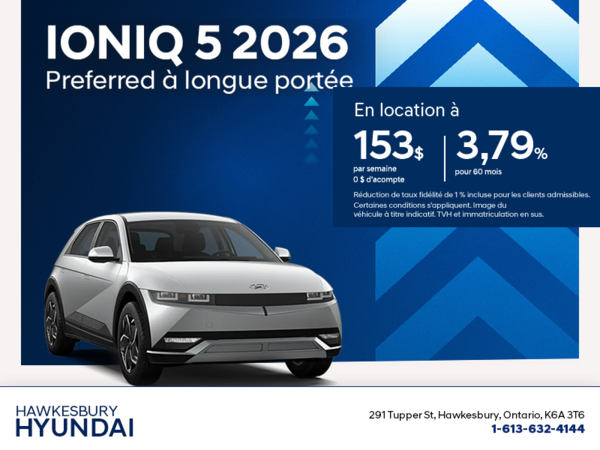 Procurez-vous le Hyundai Ioniq 5 2026