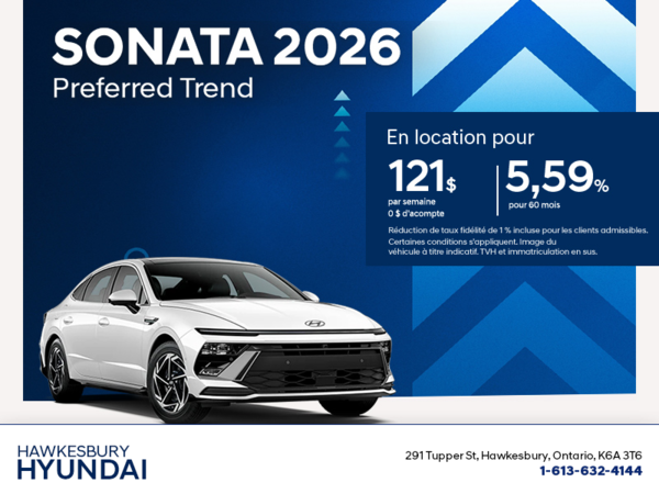 Procurez-vous le Hyundai Sonata 2026