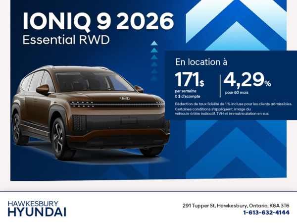 Procurez-vous le Hyundai Ioniq 9 2026