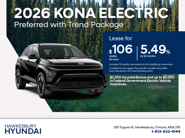 Get the 2026 Hyundai KONA Electric