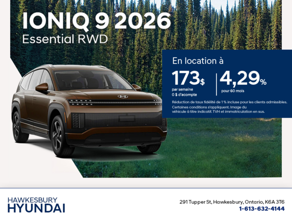 Procurez-vous le Hyundai Ioniq 9 2026