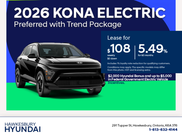 Get the 2026 Hyundai KONA Electric