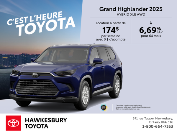 Toyota Grand Highlander hybrid 2025