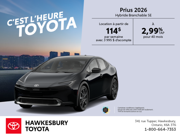 Toyota Prius Plug-In Hybrid 2026