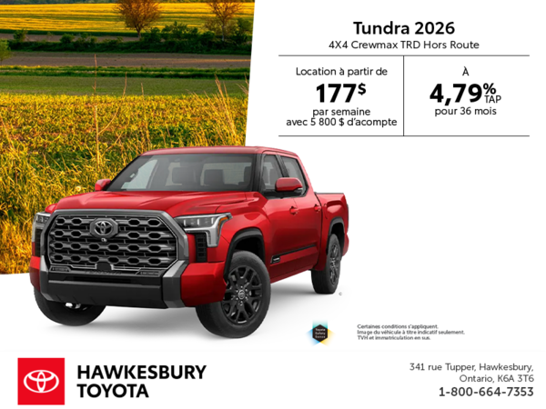 Toyota Tundra Crewmax TRD Hors Route