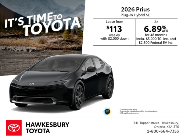 2026 Toyota Prius Plug-In Hybrid