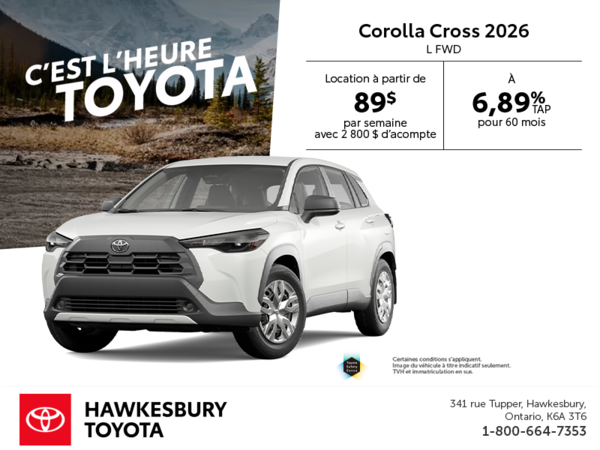 Toyota Corolla Cross 2026