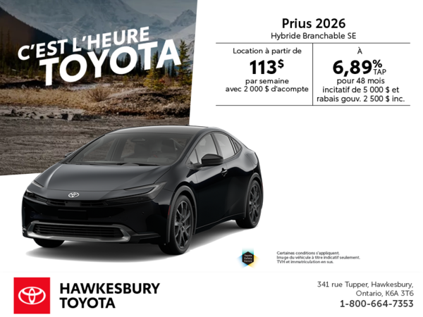 Toyota Prius Plug-In Hybrid 2026
