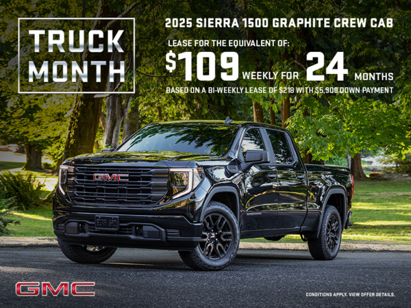 The 2025 GMC Sierra 1500 Graphite Crew Cab