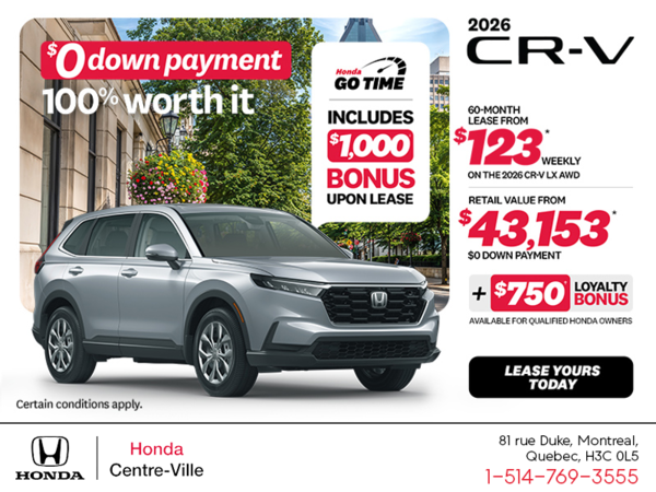 Get the 2026 Honda CR-V!