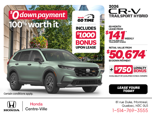Get the 2026 Honda CR-V Hybrid!
