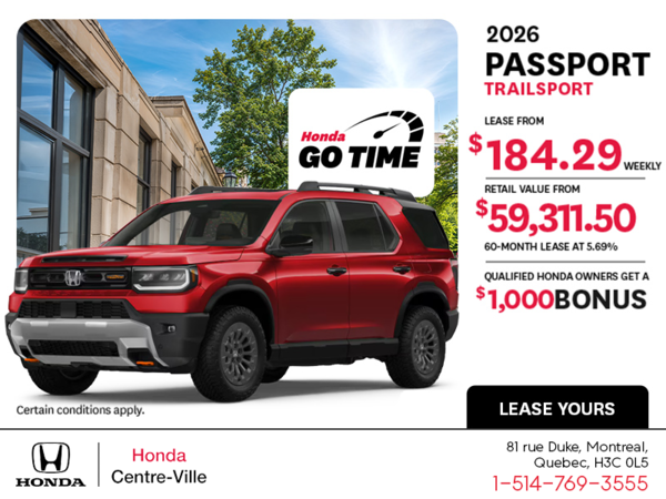 Get the 2026 Honda Passport!