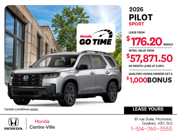 Get the 2026 Honda Pilot!