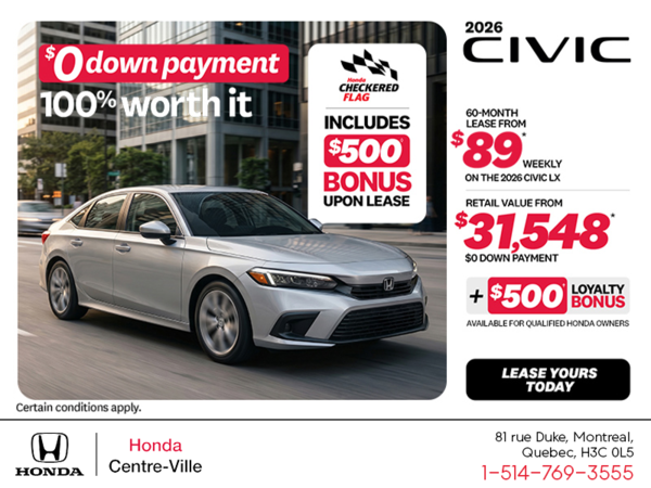 Get the 2026 Honda Civic!