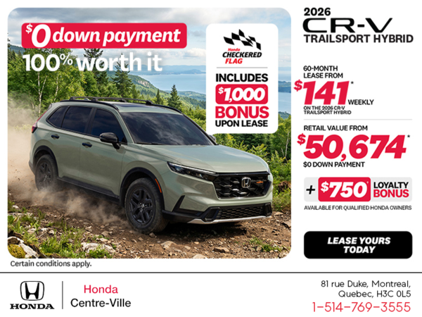 Get the 2026 Honda CR-V Hybrid!