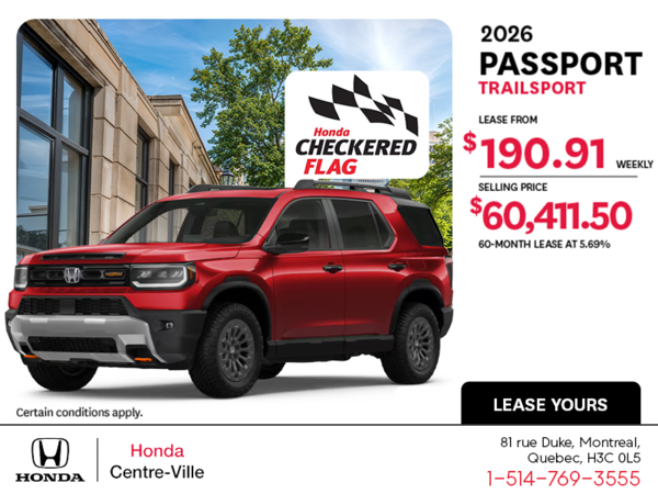 Get the 2026 Honda Passport!