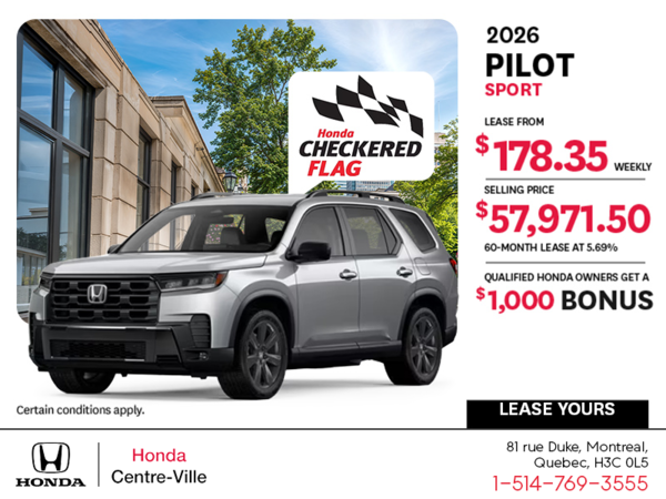 Get the 2026 Honda Pilot!