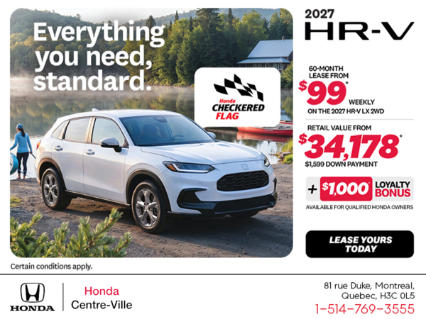 Get the 2027 Honda HR-V!