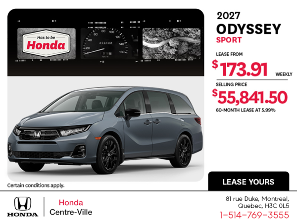 2027 Honda Odyssey