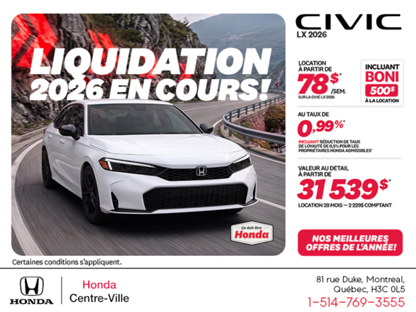 Honda Civic Sedan 2026